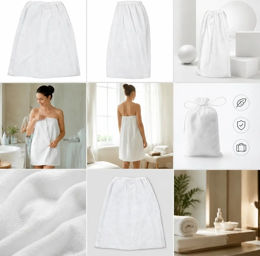 Disposable Bathrobe Thickened Soft Comfortable Single Pack for Hotel Salon Home Use Convenient Travel Shower Wear Guest Bath