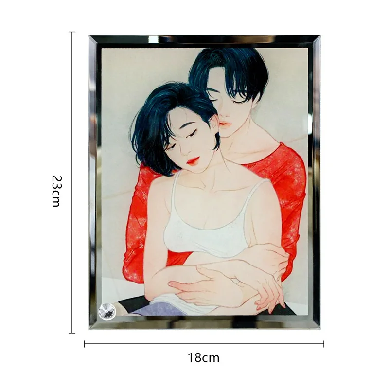 24sets Sublimation Glass Photo Frames Blanks Diy Display Photo Frames For Home Decoration