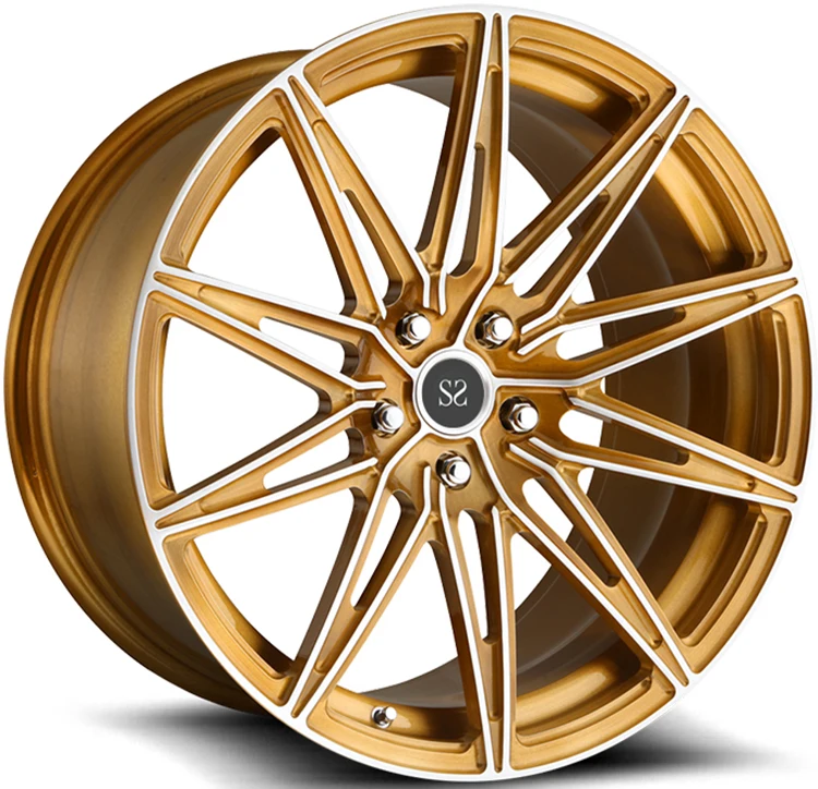 

1-PC 18 19 2Inch For Maserati Wheels Golden Forged Alloy Custom Rims