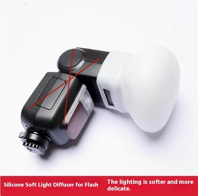 Picture 4: 1Pcs Diffuser Bounce Dome Soft Silicone Flash Cap Universal