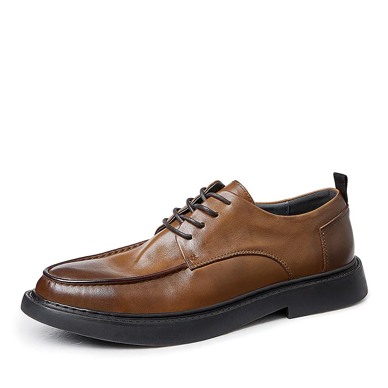 

Мужская винтажная обувь высокого качества из натуральной кожи, роскошные классические мужские деловые классические классические элегантные итальянские черные туфли из воловьей кожи