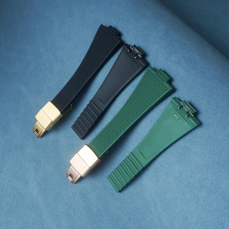 Sostituzione perfetta per Tissot PRX 35/40 T 1374007   Cinturino per orologio in gomma A/410A FKM CTS Design regolabile Barre a molla a sgancio rapido