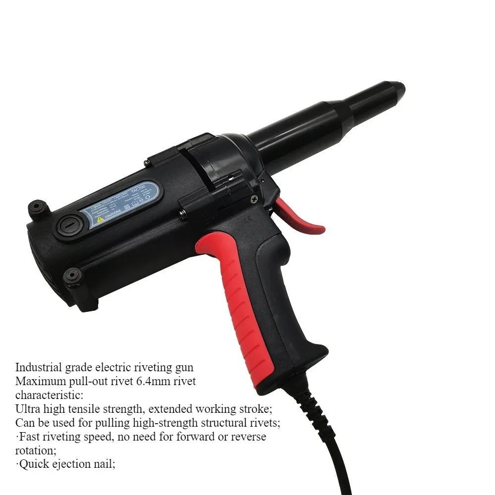 TAC-700 تعزيز الكهربائية برشام بندقية 220 فولت/600 واط المحمولة المحمولة الكهربائية التثبيت 6.4 مللي متر برشام أعمى بندقية أداة