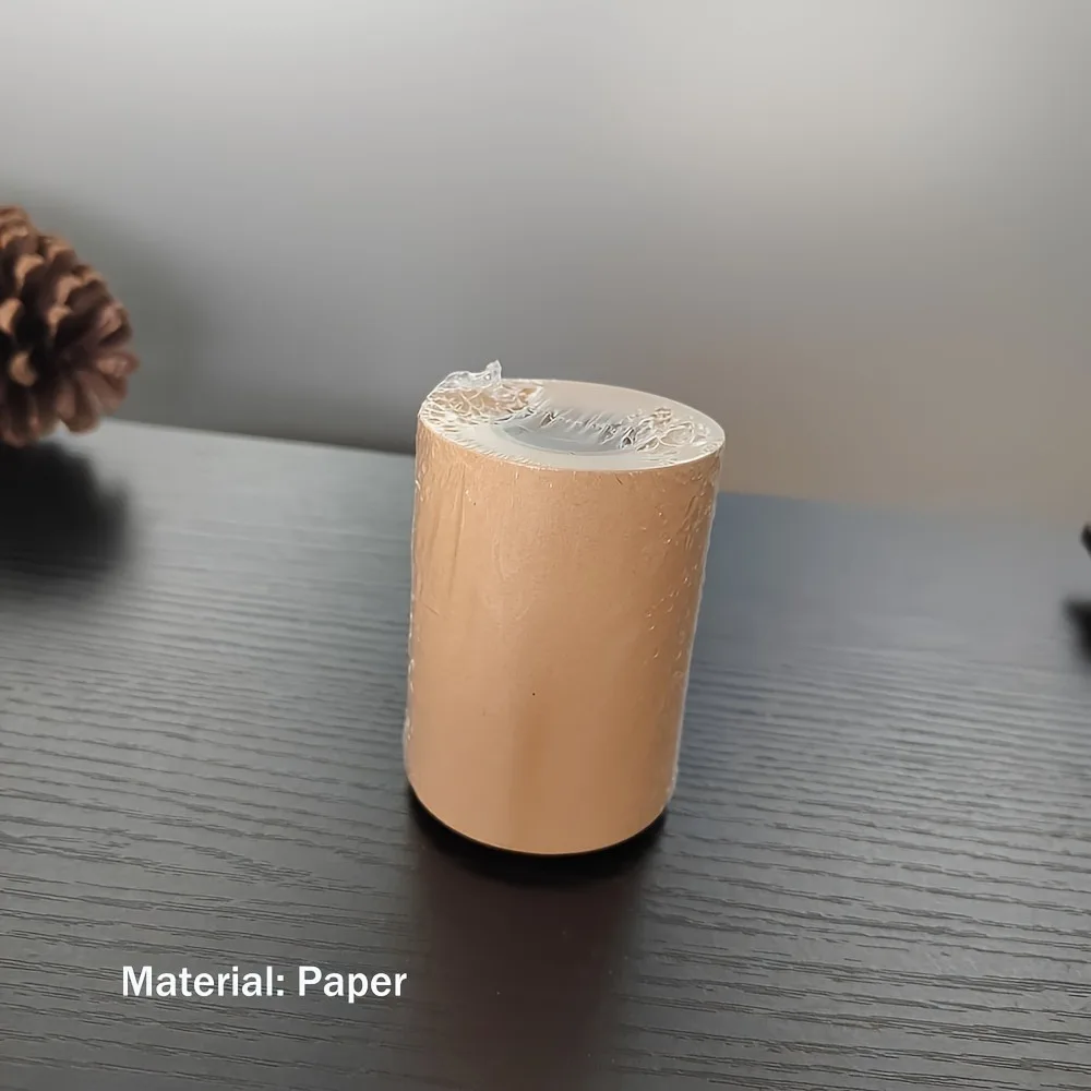 1 لفة ملاحظات لاصقة عتيقة قابلة للتمزق - بطاقات رسائل فارغة غير لاصقة فنية، مادة ورقية، مثالية للوازم المكتبية والمدرسية