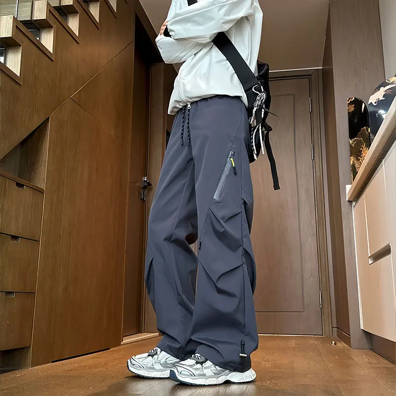 

Минималистичные и универсальные брюки, мужские и женские осенние очаровательные брюки на шнурке, ветрозащитные спортивные удобные брюки для походов на открытом воздухе