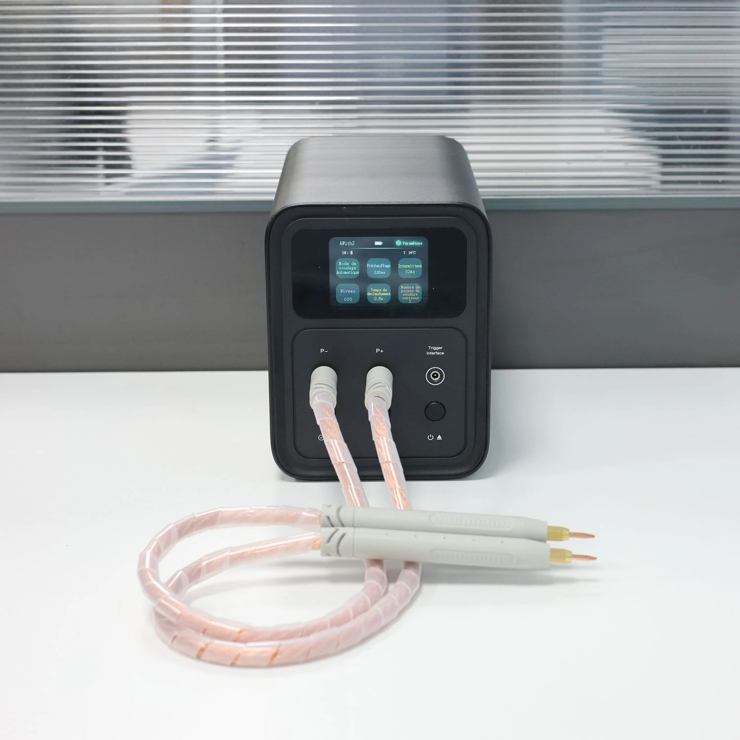 

Awithz P90C Safe Spot Welder Built-in Security Chip & Algorithm, No Overheat for Lithium Cells
