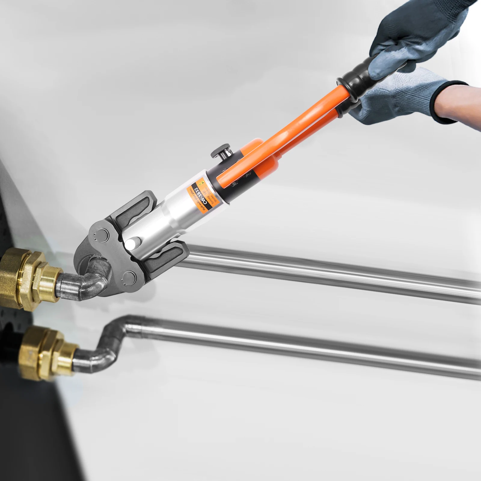 Professionelle Crimpzange, hydraulisches Presswerkzeug-Set mit 4x U-Formen, hydraulisches Presswerkzeug zum Crimpen von Aluminium-Kunststoff-, PEX- und PB-Rohren.
