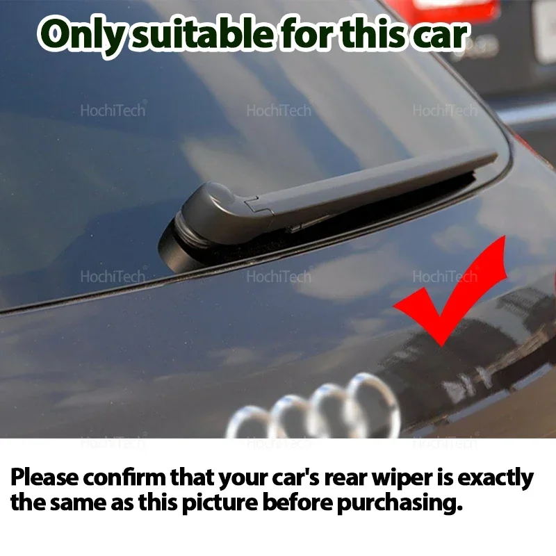 Auto Rear Windshield Wiper Arm Blade Set Black for Audi A6 C6 4F Allroad Advant 2005 2006 2007 2008 2009 2010 2011  Replacement