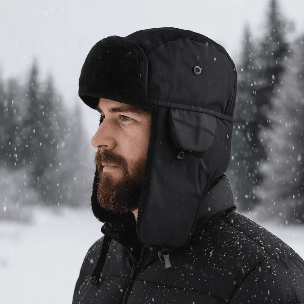 Универсальная осенне-зимняя теплая шапка Lei Feng, нейлоновая утолщенная шапка-талислон для защиты ушей, водонепроницаемая лыжная шапка для женщин и мужчин