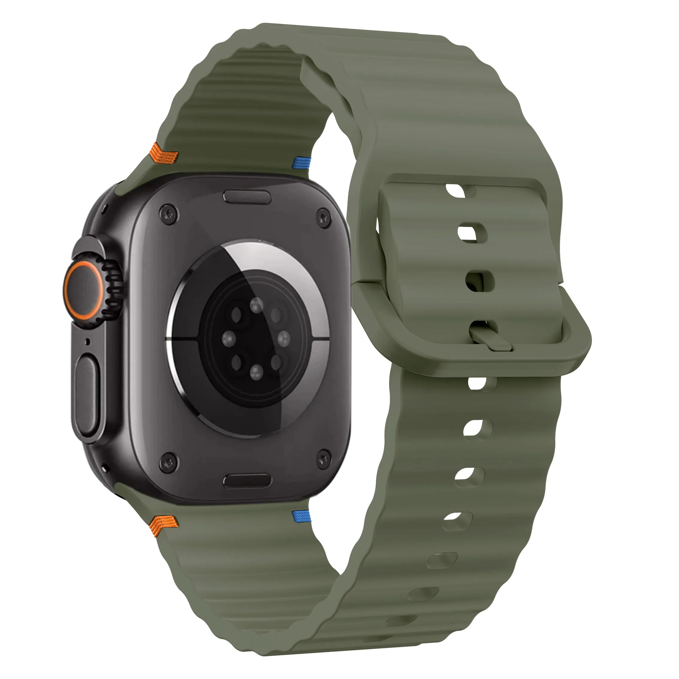 Silikonowy pasek do Apple Watch Band Ultra 2 49mm 10 46mm 42mm 9 8 7 45mm 41mm Opaska na nadgarstek iWatch 6 5 4 SE 44 40mm Series 49mm