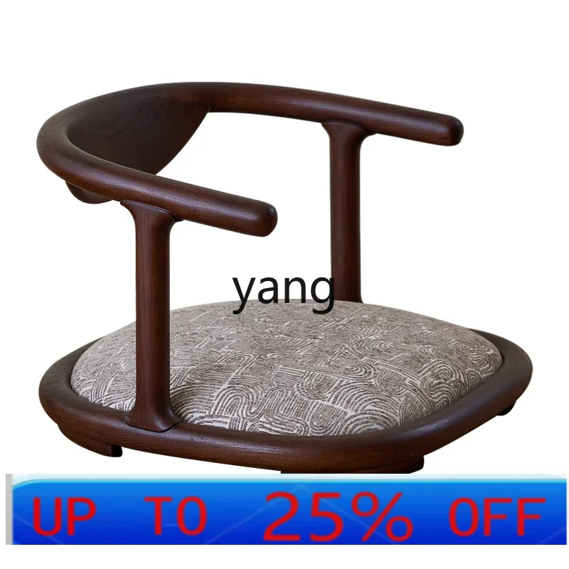 LMM new Chinese bay window chair zen balcony drinking tea tatami table window sill mat solid wood bay window mat