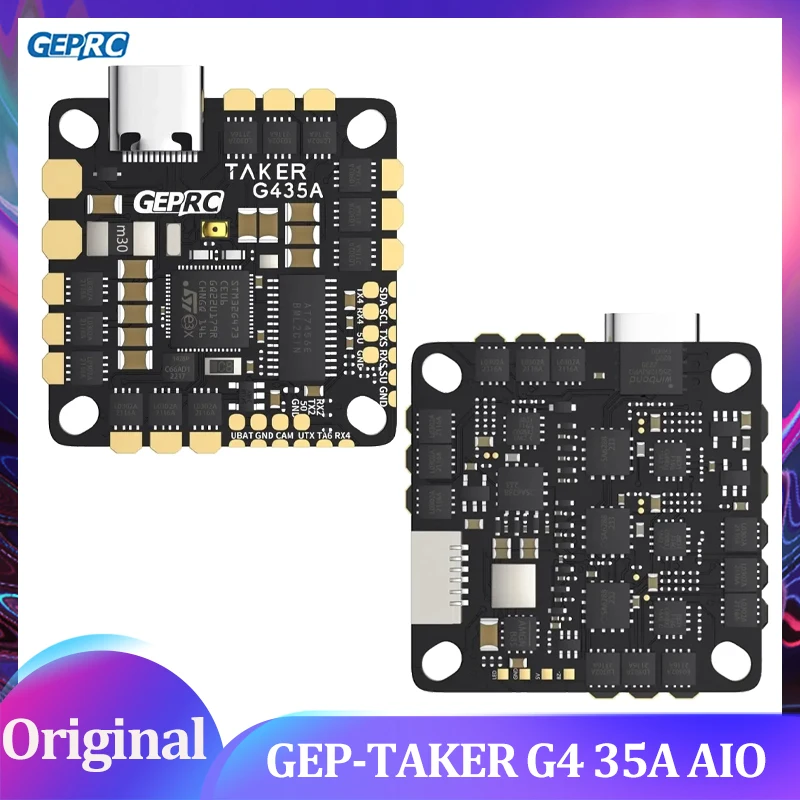 

GEPRC GEP-TAKER G4 35A AIO 170MHz G473 Main Control 2-4S Flight Control System Transmitter Racing Drone RC Tools
