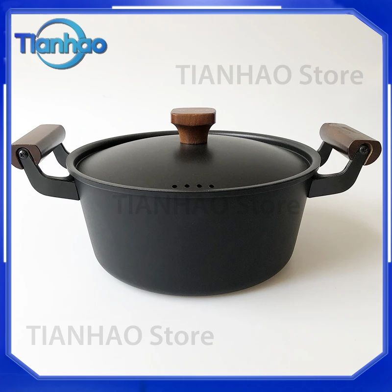 24cm Soup Pot for Old-Fashioned Household Iron Pot Binaural Induction Cooker and Gas Stove Universal