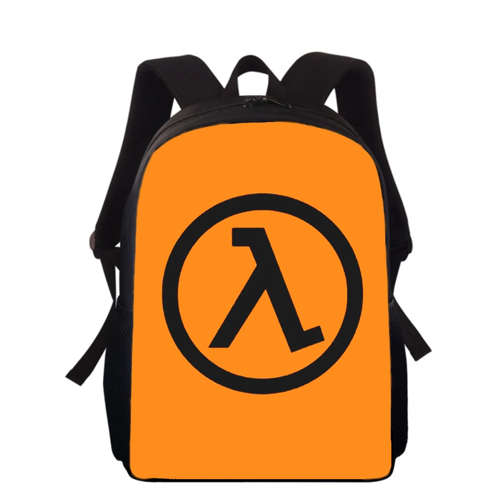 Half Life-Sac à dos HL Game pour enfants, sacs d'école primaire pour garçons et filles, sac à dos pour étudiants, sacs de livre scolaire, impression 3D, 16 po