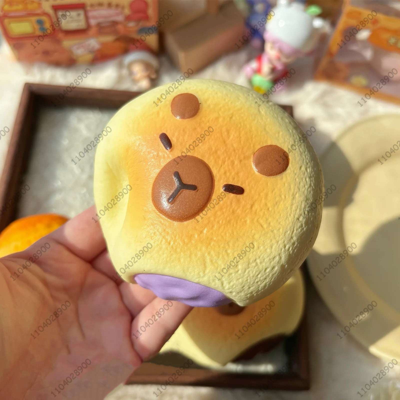 Capybara Bakery Slow Rising Squishy Capybara Toy Bread Pastry Cake Squeeze Stress Relief Soft Rebound Hand Relaxing Gift view 3