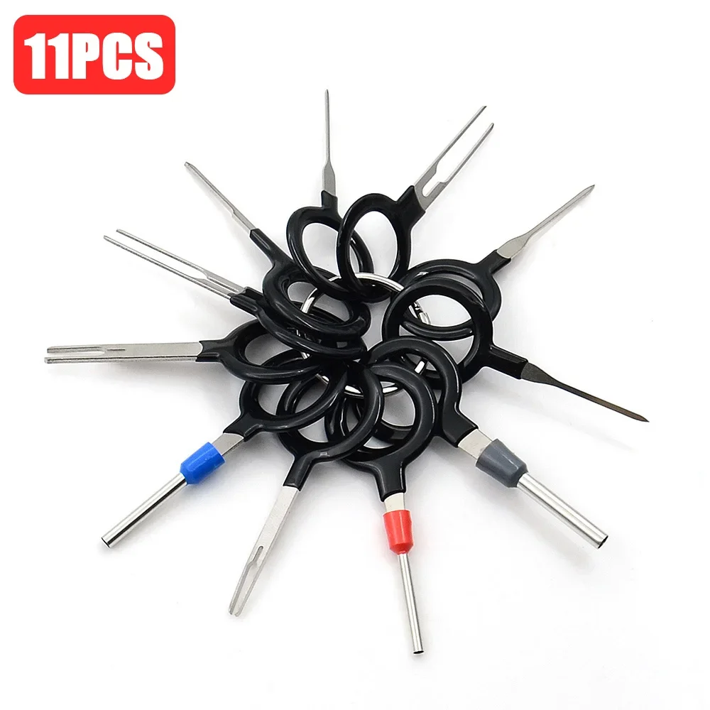 11/41Pcs Car Terminal Removal Tools Wire Plug Connector Extractor Puller Release Pin Extractor Kit For CarPlug Repair Tools