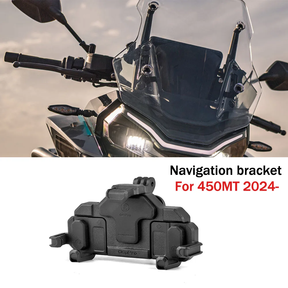 

New FOR CFMOTO 450MT 450 MT 2024 Motorcycle Accessories GPS Phone Holder Stand Navigation Stand Shock Absorber Phone Stand