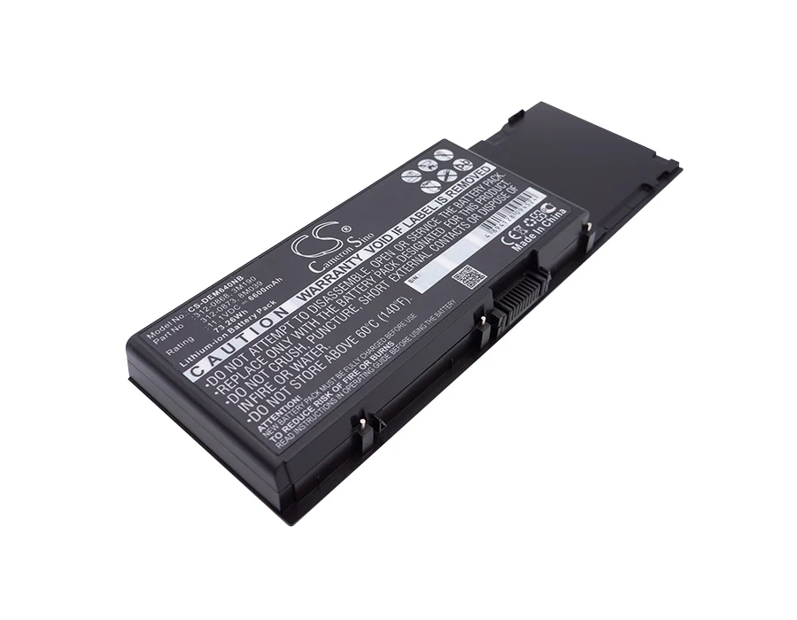 CS Replacement Battery for Dell Precision M6400,Precision M6500,Inspiron 6400,Inspiron E1505,Insp PN:0KR854 6600mAh / 73.26Wh