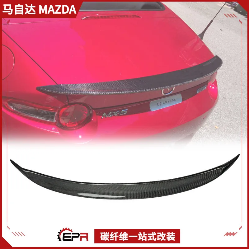 

Suitable for Miata Mazda MX5 ND RC Carbon Fiber Tail Retrofit Garage Vary Spoiler