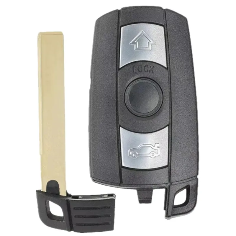 Voor BMW 1 3 5 6 Serie E90 E91 E92 E93 E60 Cas3 + 3 Knoppen Afstandsbediening Slimme autosleutel Shell Case Cover