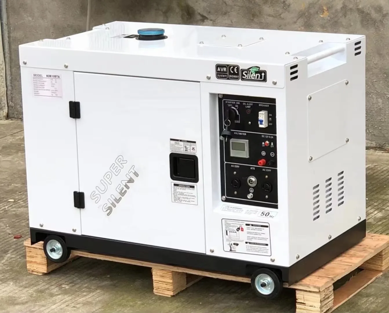 Household simple mobile three-phase generator diesel for 10kw silent 12kva generator diesel