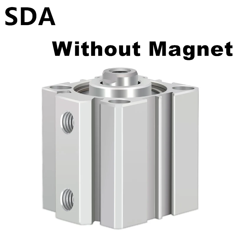 SDA SDA12 SDA16 Female SDA32 SDA40 AirTAC Type SDA20 SDA25 SDA50 SDA63 SDA80 Air Cylinder Pneumatic Compact