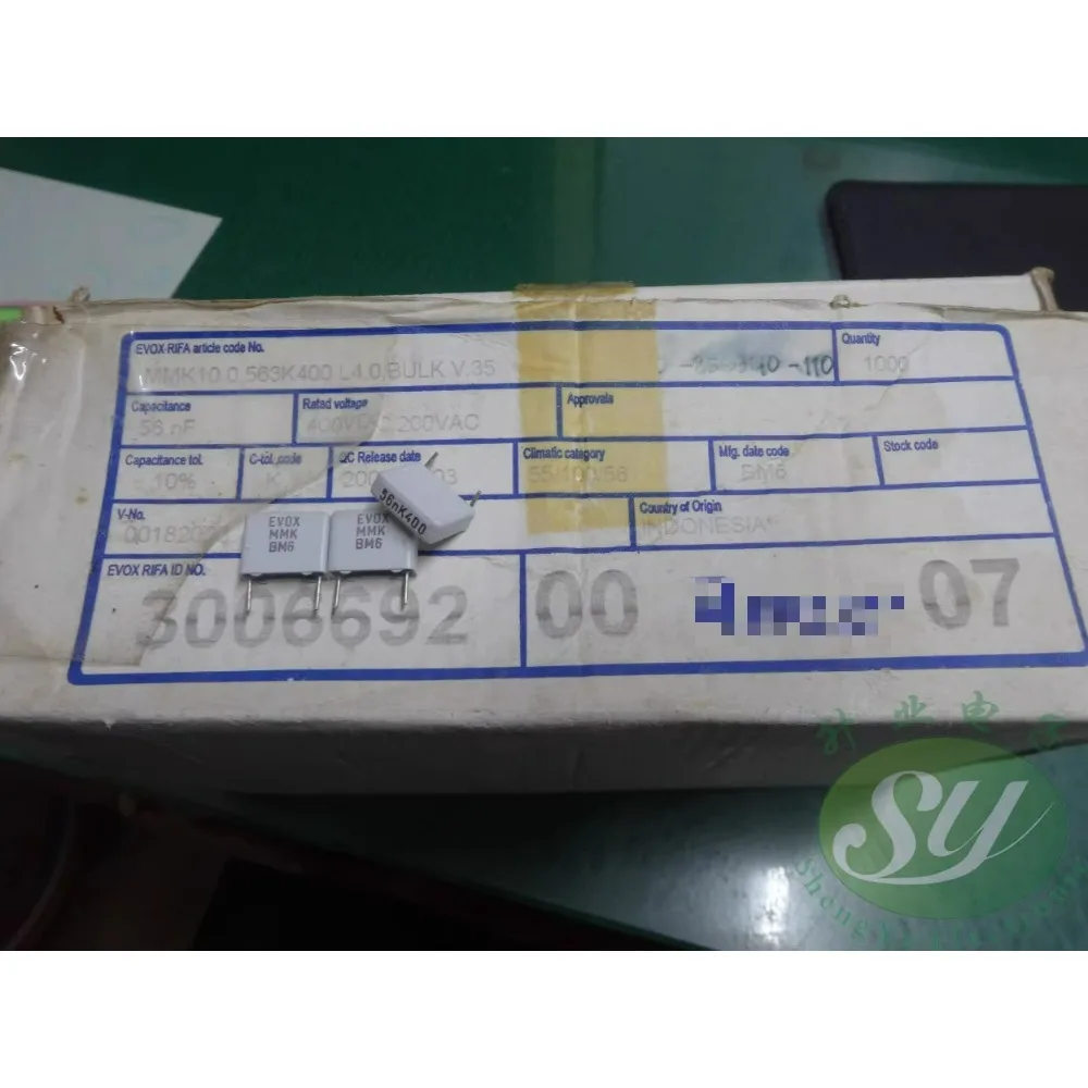 

20PCS MMK10 0.056uF/400V 56nF 563 Brand New 10mm Film Capacitor