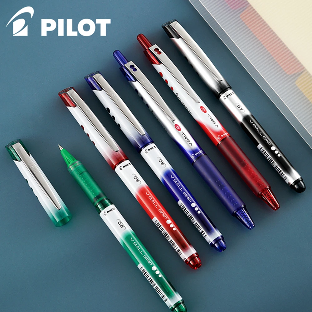 

Прямые жидкие гелевые ручки Japan Pilot Vball BLN-VBG5, 0,5 мм, большая емкость, быстросохнущая офисная ручка для подписи, школьные канцелярские принадлежности