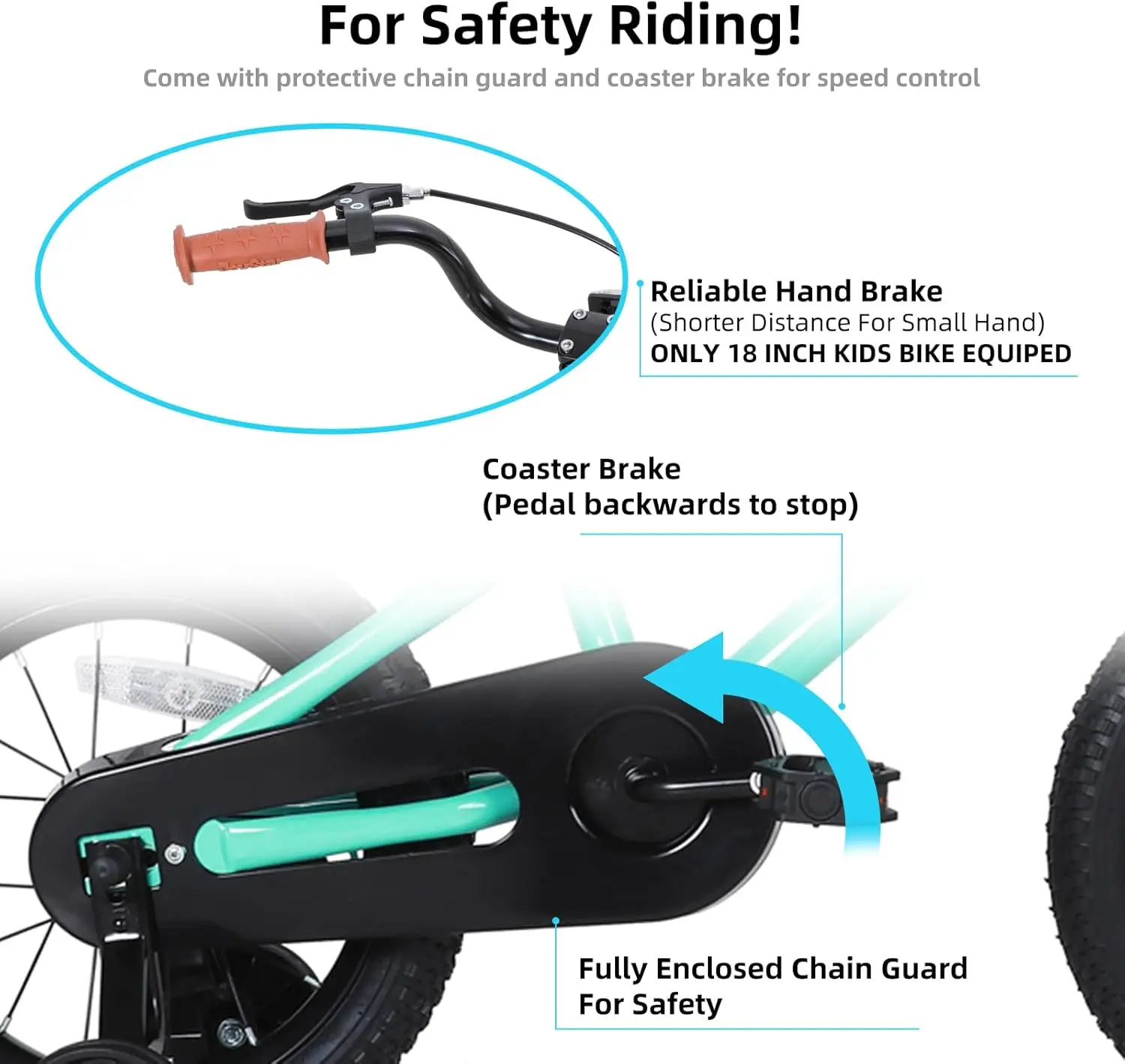 Vélo pour enfants de 2 à 12 ans, style BMX de 12 à 20 pouces, pour garçons et filles, avec roues d'entraînement