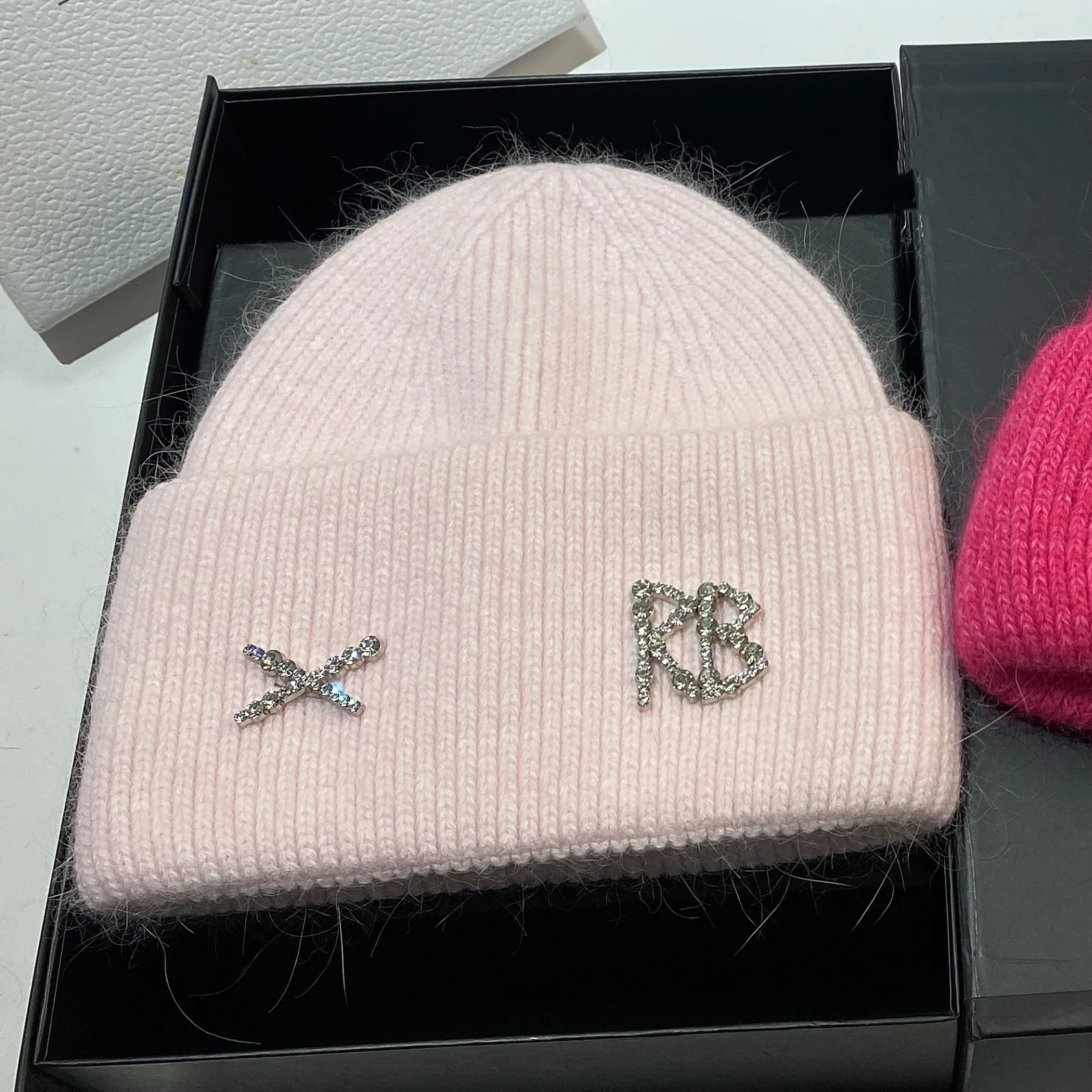 قبعة فرو أرنب محبوكة دافئة بطبقة مزدوجة - قبعة شتوية سميكة غامضة للنساء والرجال، قبعة أذن ناعمة ومريحة ضد الرياح الباردة #5