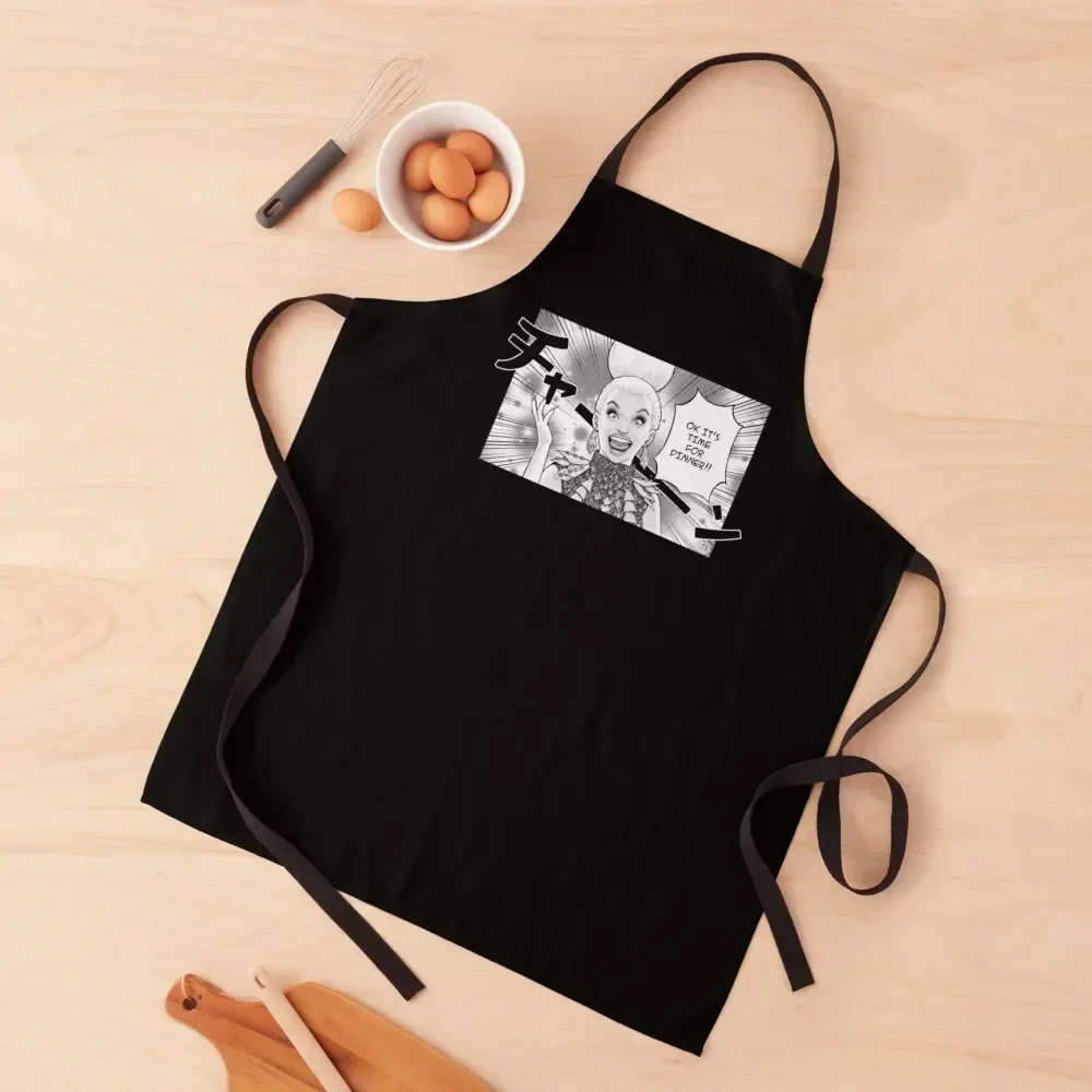 

ok its time for dinner Apron For Hairdresser Chef Accessories Barista Customizable Apron