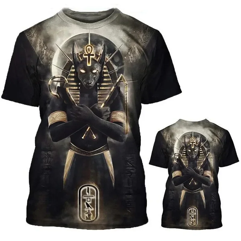 

2025 Summer New Selling Ancient Egyptian Pharaoh 3d Printed Men's T-shirt Comfortable Casual Fashion Outdoor Sports Top Xxs-6xl