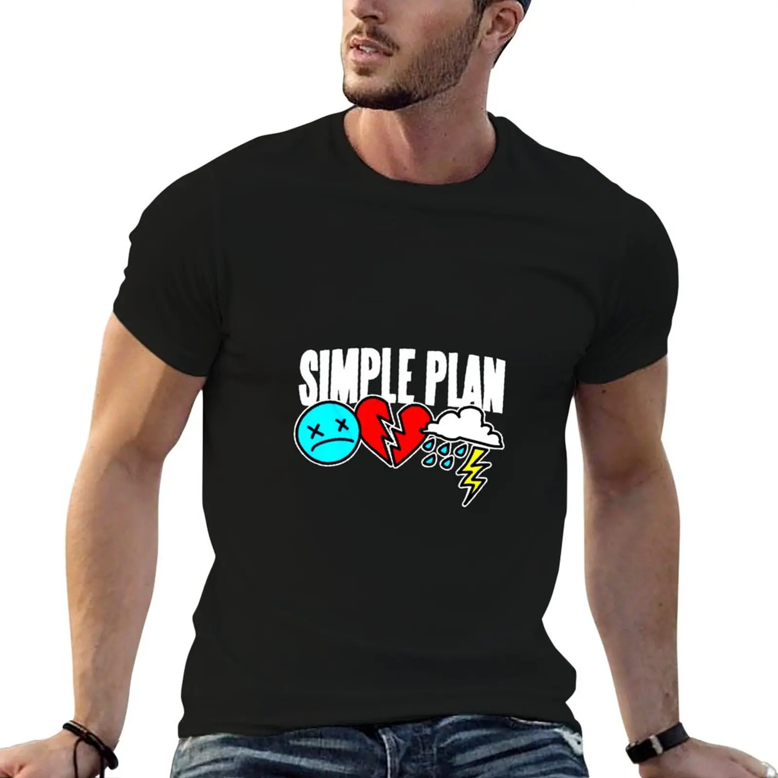 Best Simple plan band logo,genre rock favorite T-Shirt cotton t shirt man graphic t shirts for man T-Shirt