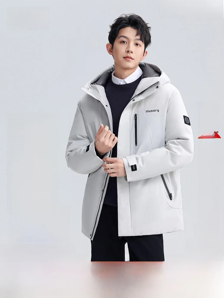 

Новая мужская утепленная куртка Snow Flng 2026 для активного отдыха, спортивная, теплая, с наполнителем из полиэфирного волокна, для работы на улице, деловая.