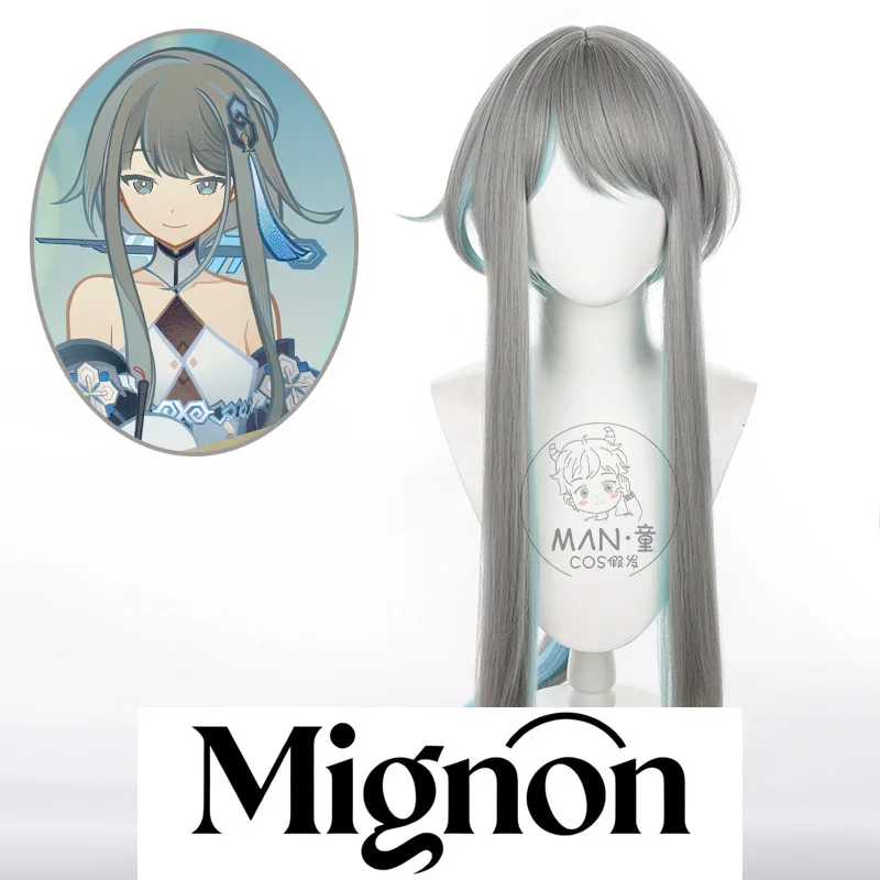 

Genshin Impact Guizhong косплей парик длинные волосы имитация кожи головы подарок на Хэллоуин