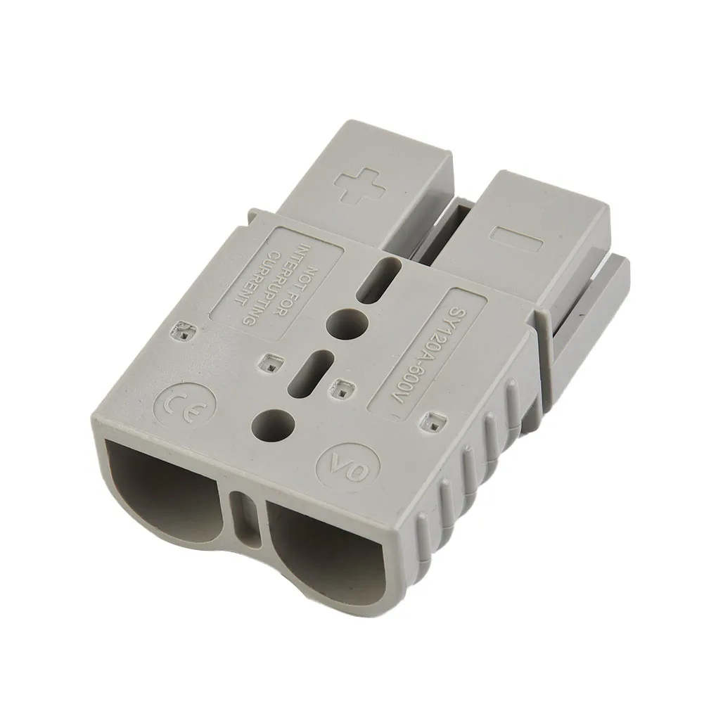 Power Connector Set 2Pcs 120A for Industrial Vehicles Including Forklift Truck RV Boat with Crimp or Solder Cable Connection