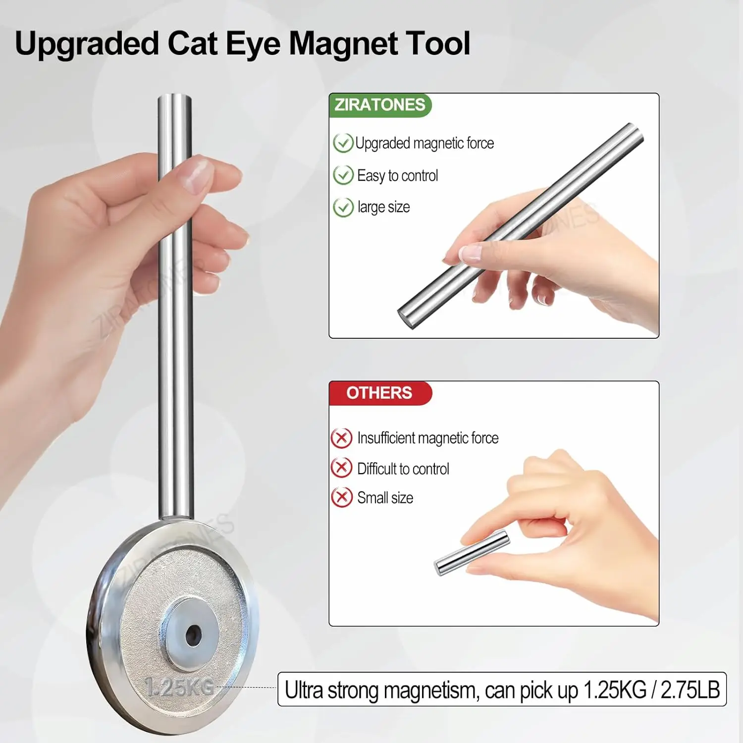 Aimant cylindrique pour œil de chat, vernis Gel UV avec décoration des ongles, outils magnétiques à la mode pour manucure, outils de conception, 1 pièce