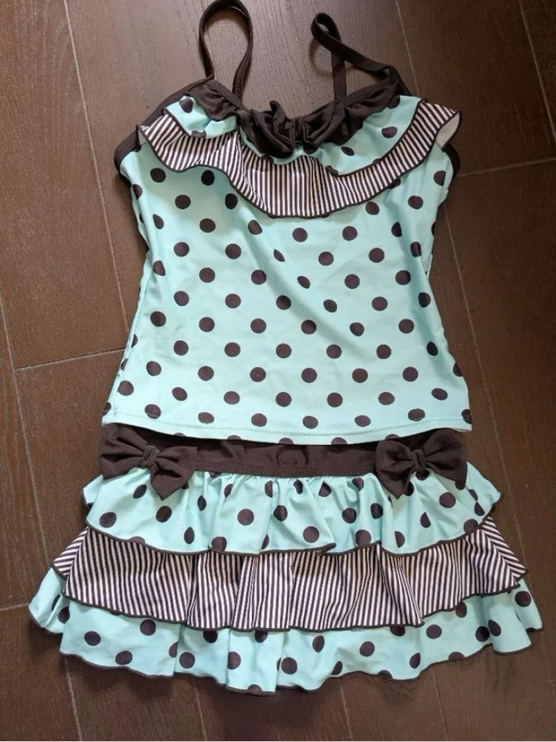 Y2K Spice Girl two-piece suit, polka-dot bow decoration, slim camisole, short pleated skirt, Spring/Summer fashion casual suit