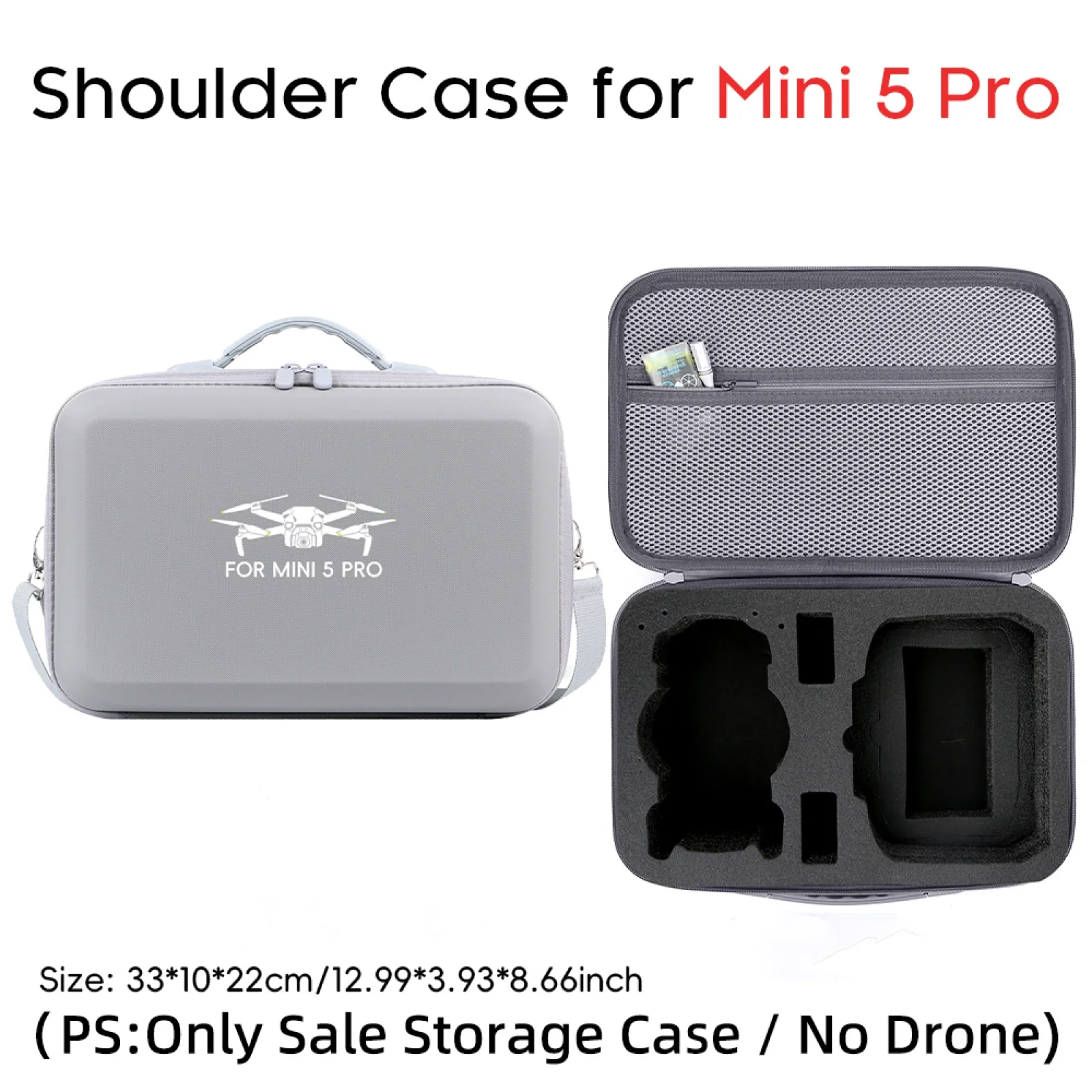 

Carrying Case for DJI Mini 5 Pro,Travel Bag PU Protective Cover Box for Mini 5 Pro Drone, RC N3/RC2 Controller and Accessories