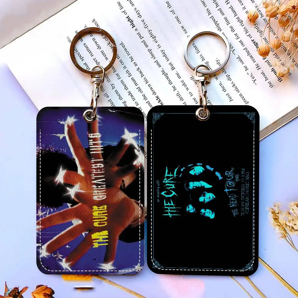 

Classic Rock Band The C-Cure Card Holder Suitable For Bank Business Work Card Holder Credit ID Card Badge Bag Holder Keychain