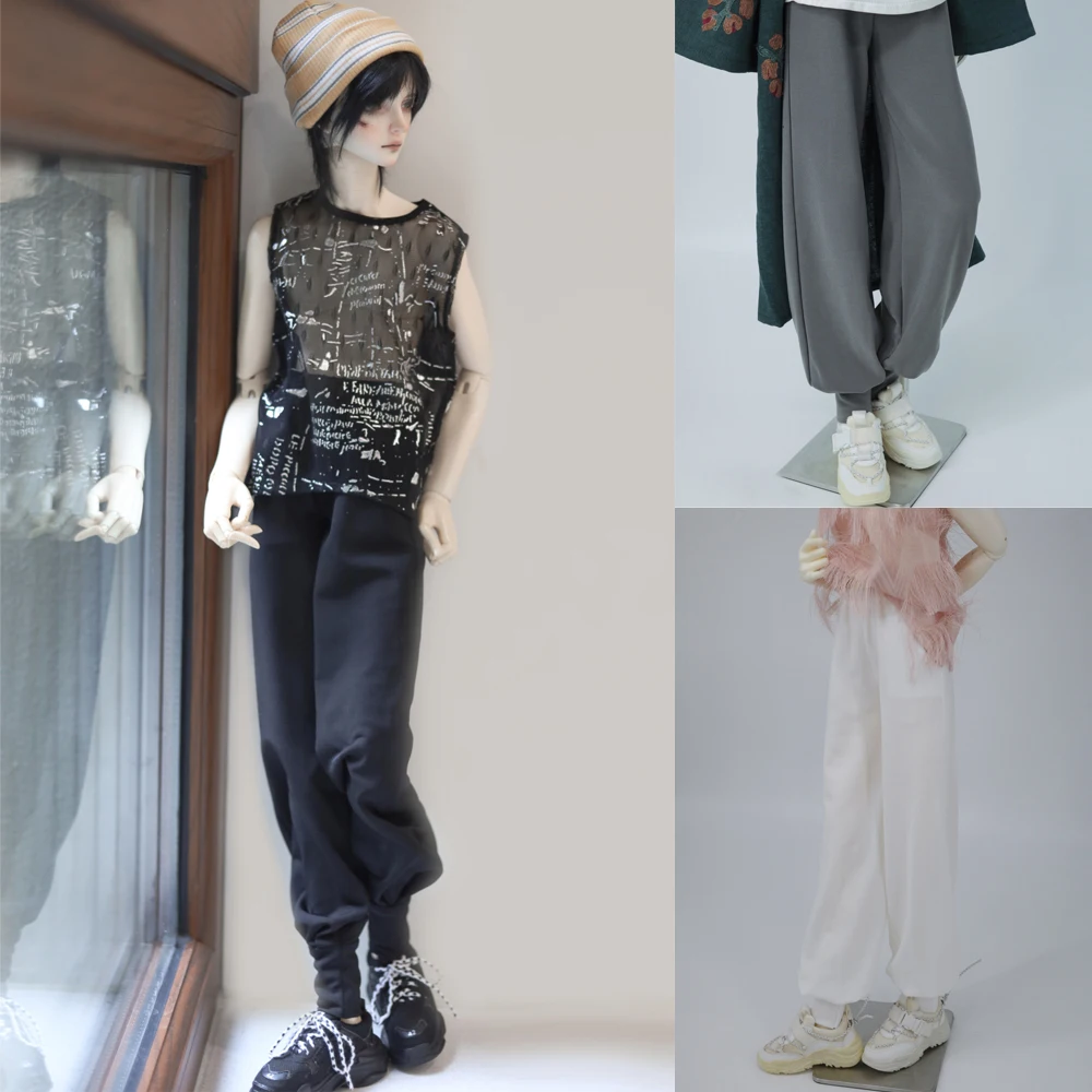 

D09-P062 children handmade toy 1/4 1/3 SD10 POPO68 73 uncle ID75 DD/DY doll BJD/SD doll's Tight Hemp Elastic Sports Pants 1pcs