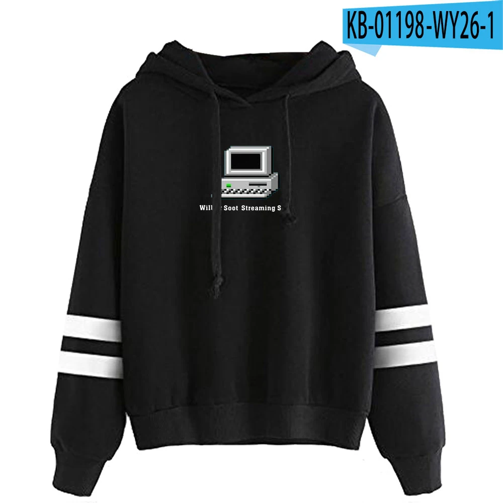 Wilbur Roet Lente High Street Streetwear Katoenen Hoodie Lange Mouw Kleding Mode Losse Hiphop Casual Unisex Hoodie Tops