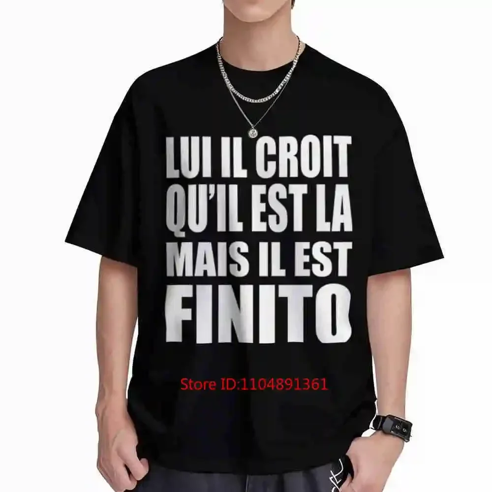 Gapman He Thinks He's Here But Finished Short Sleeve Tee 100% Cotton T-Shirt