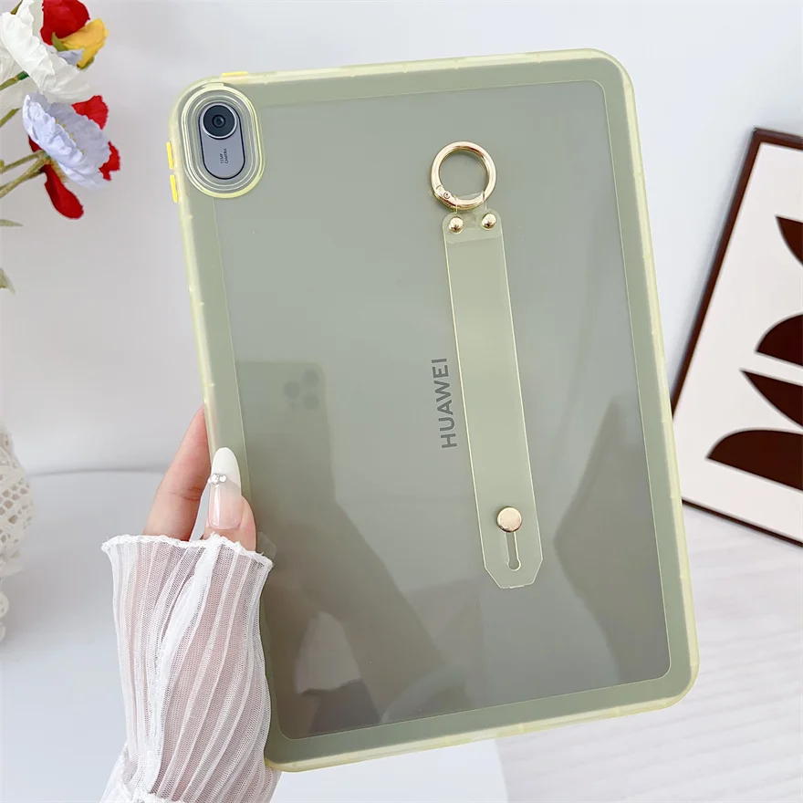 For Huawei MatePad 10.8inch Case TPU Shockproof Back Cover Wristband Protective Shell for Huawei M6 10.8inch Tablet Case