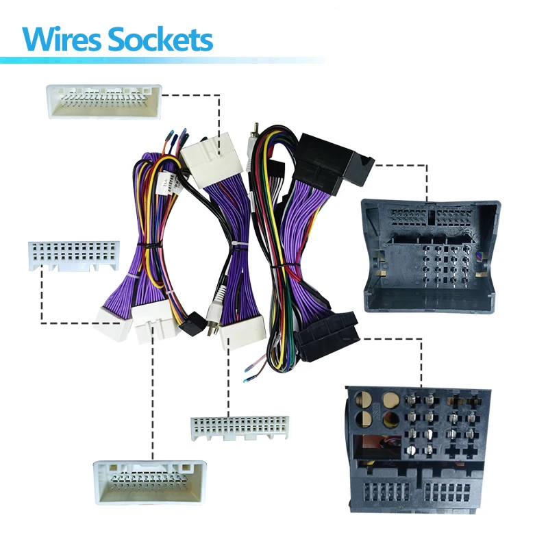 Car Radio Wire Harness Power Adapter For Renault Koleos 16pin Android Stereo Video GPS Multimedia ISO Cable Connector