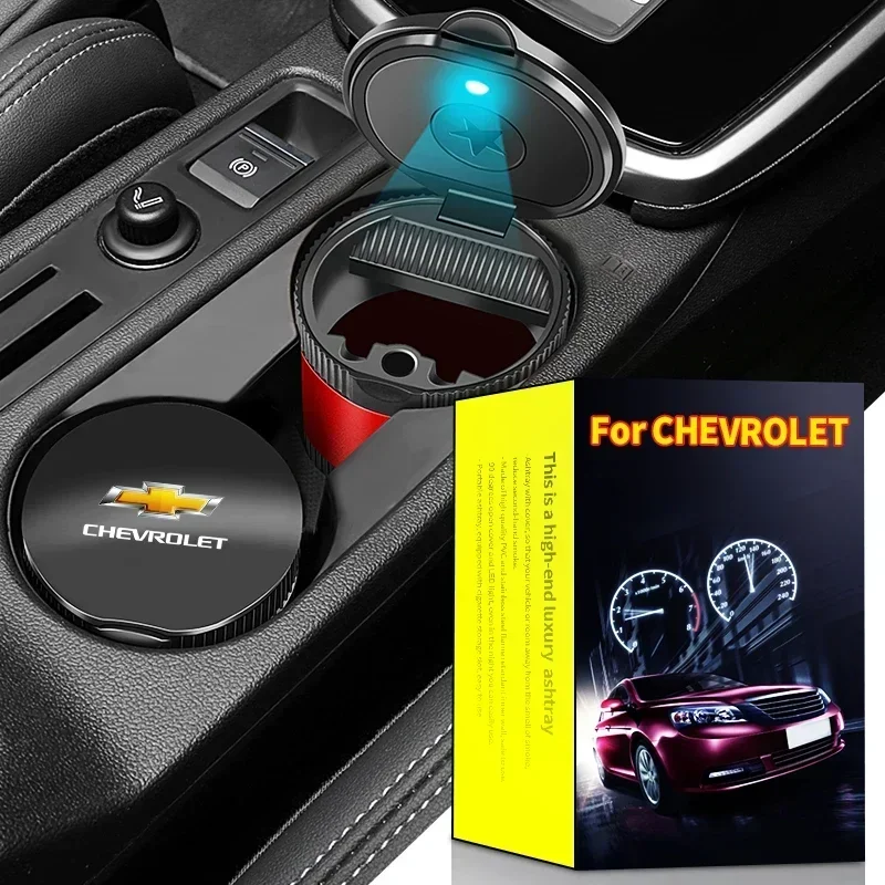 

Car Shape LED Ashtray Garbage Coin Storage Container For Chevrolet Cruze TRAX Aveo Lova Sail EPICA Captiva Malibu Volt Camaro
