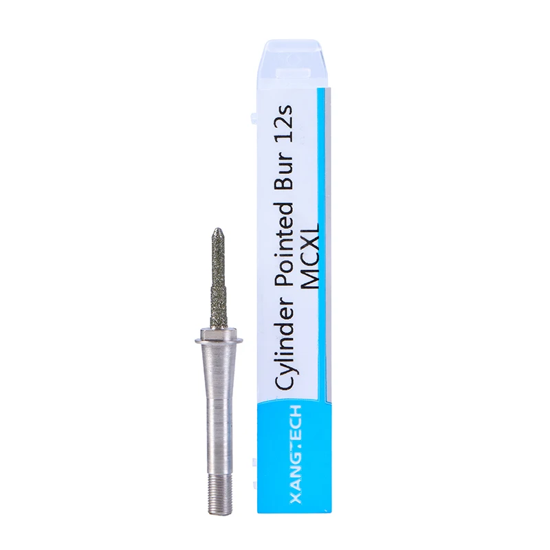 XANGTECH Sirona MCXL Milling Tools Cylinder Pointed Bur 12S for Dental Glass Ceramic Block