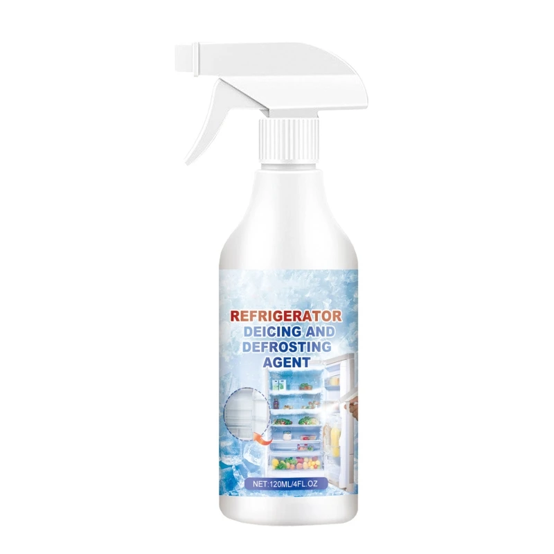 Convenient 120ml Defrosting Spray Fridge Freezer De-Icers Spray DeIcing Deep Freezes Easily Use for Kitchen Fridges