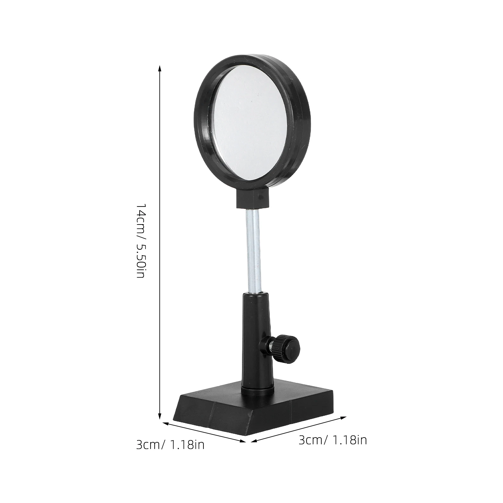 Lente côncava com rack para experimentos, equipamento de ensino óptico físico