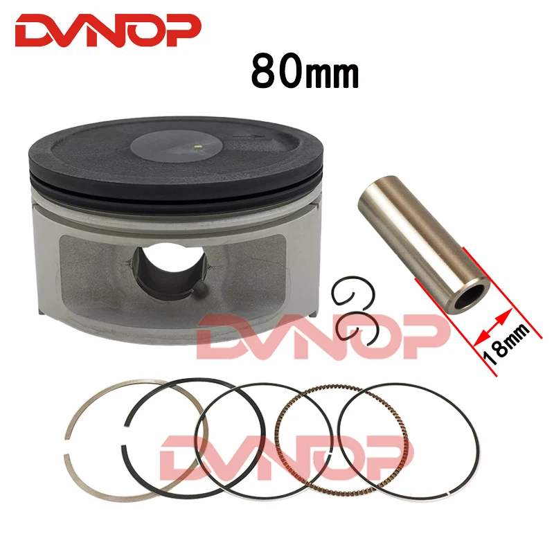 80mm piston For Linhai 400 LH400 YP400 ATV UTV Buggy Scooter Motorcycle Engine Parts Piston Ring Kit Bore Size Kit Pin 18mm